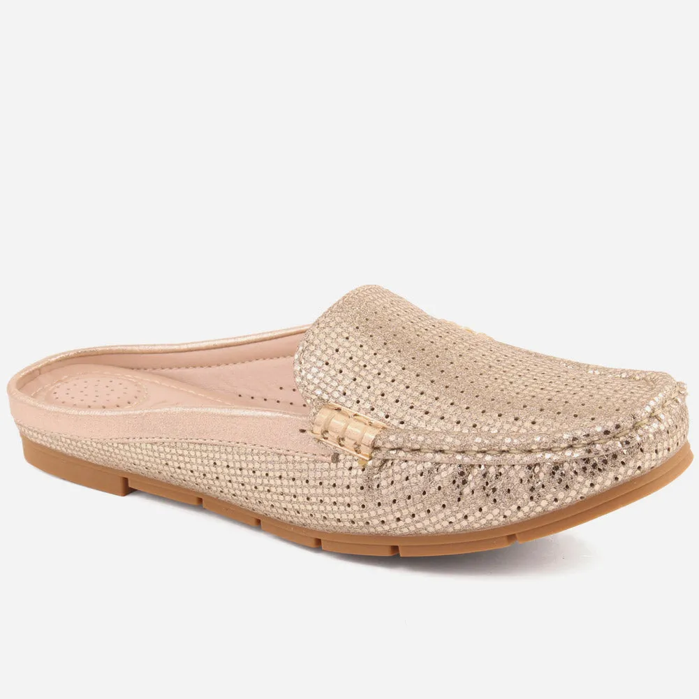 Women "SONJA" Shimmering Casual Moccasins