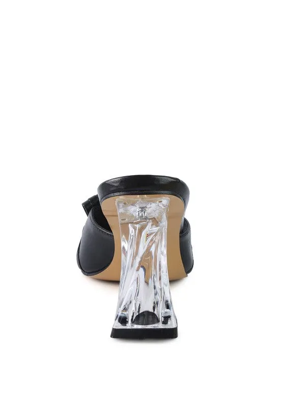 Women's Fantasy Clear Heel Jewel Sandals