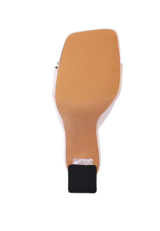 Women's Fantasy Clear Heel Jewel Sandals