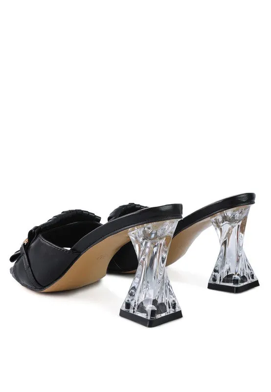 Women's Fantasy Clear Heel Jewel Sandals