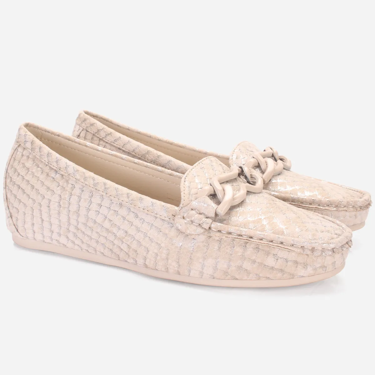 Women's "BINACA" Wedge Comfy Slide In Moccasins