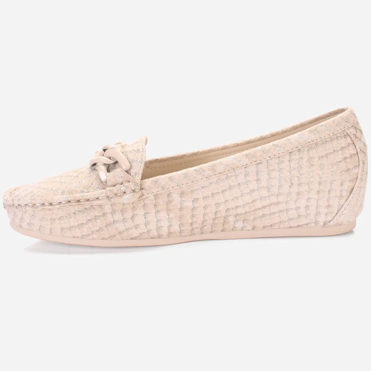Women's "BINACA" Wedge Comfy Slide In Moccasins