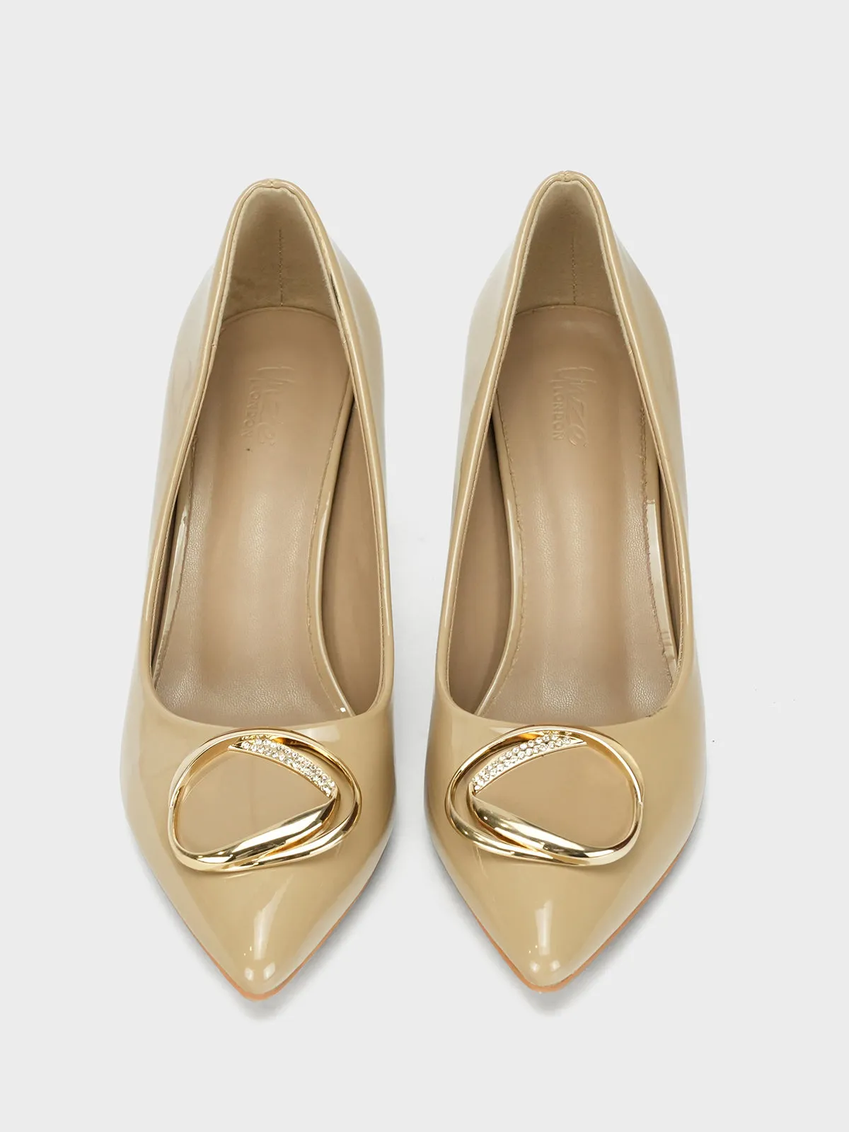 Womens "DARWISH" Pointy Toe Decorated Courts