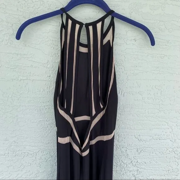 Xscape Sz 4 Long Formal Dress Illusion Cutouts