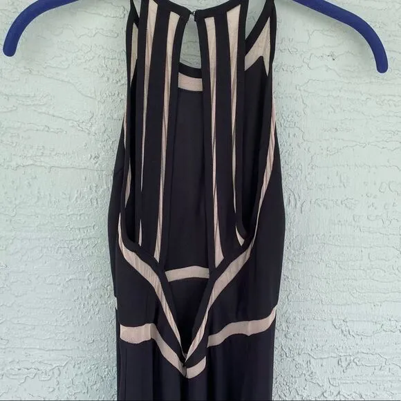 Xscape Sz 4 Long Formal Dress Illusion Cutouts
