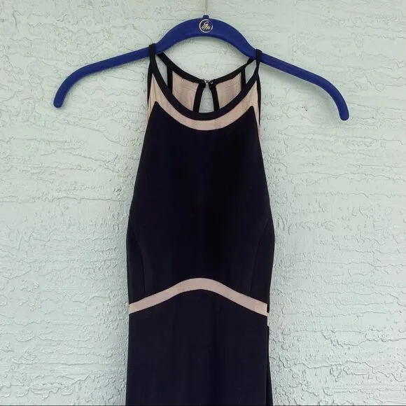 Xscape Sz 4 Long Formal Dress Illusion Cutouts