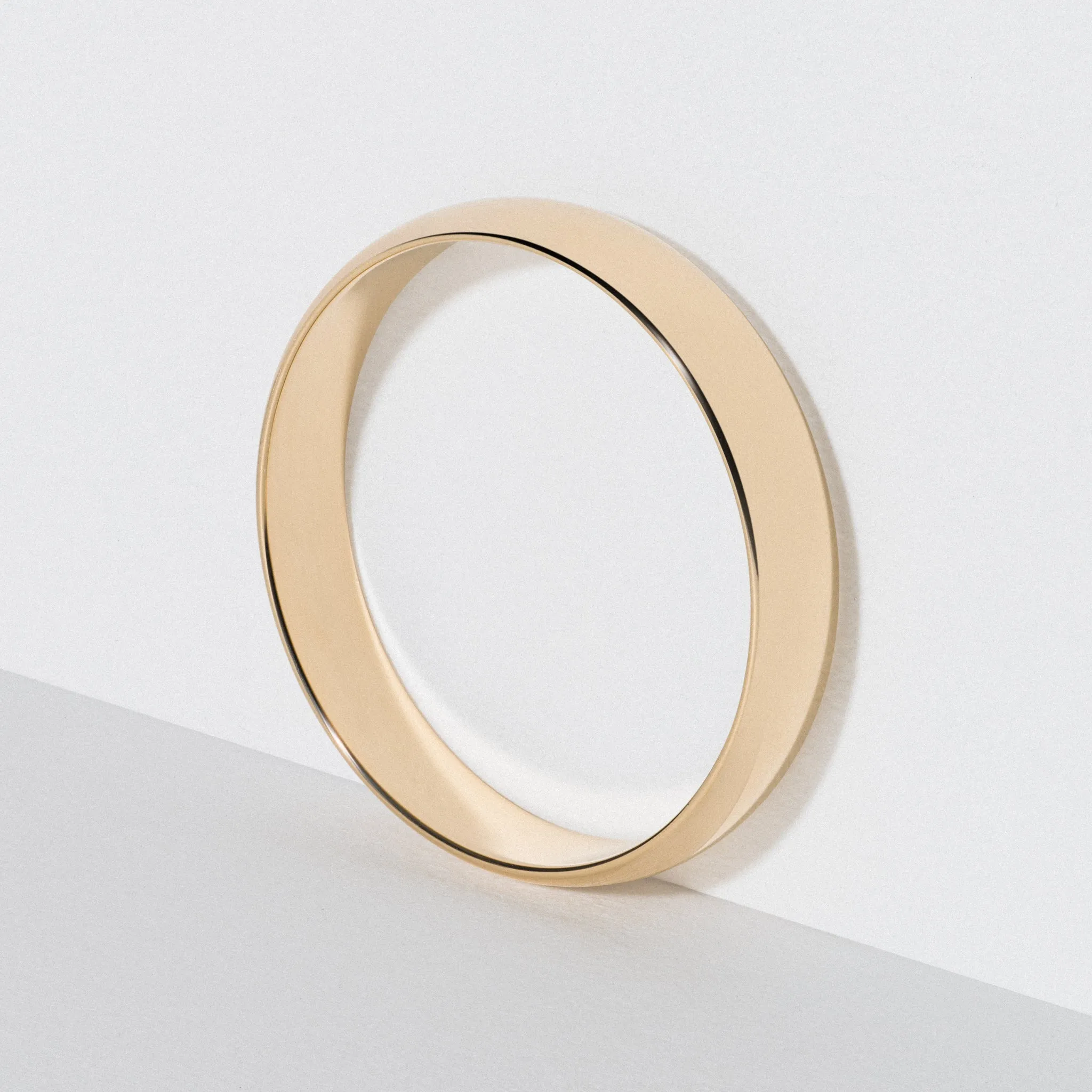 Yellow Gold Classic Wedding Band - Polished 4mm