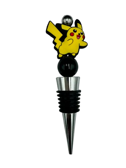 Yellow Pocket Monster Wine Stopper