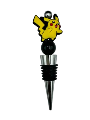 Yellow Pocket Monster Wine Stopper