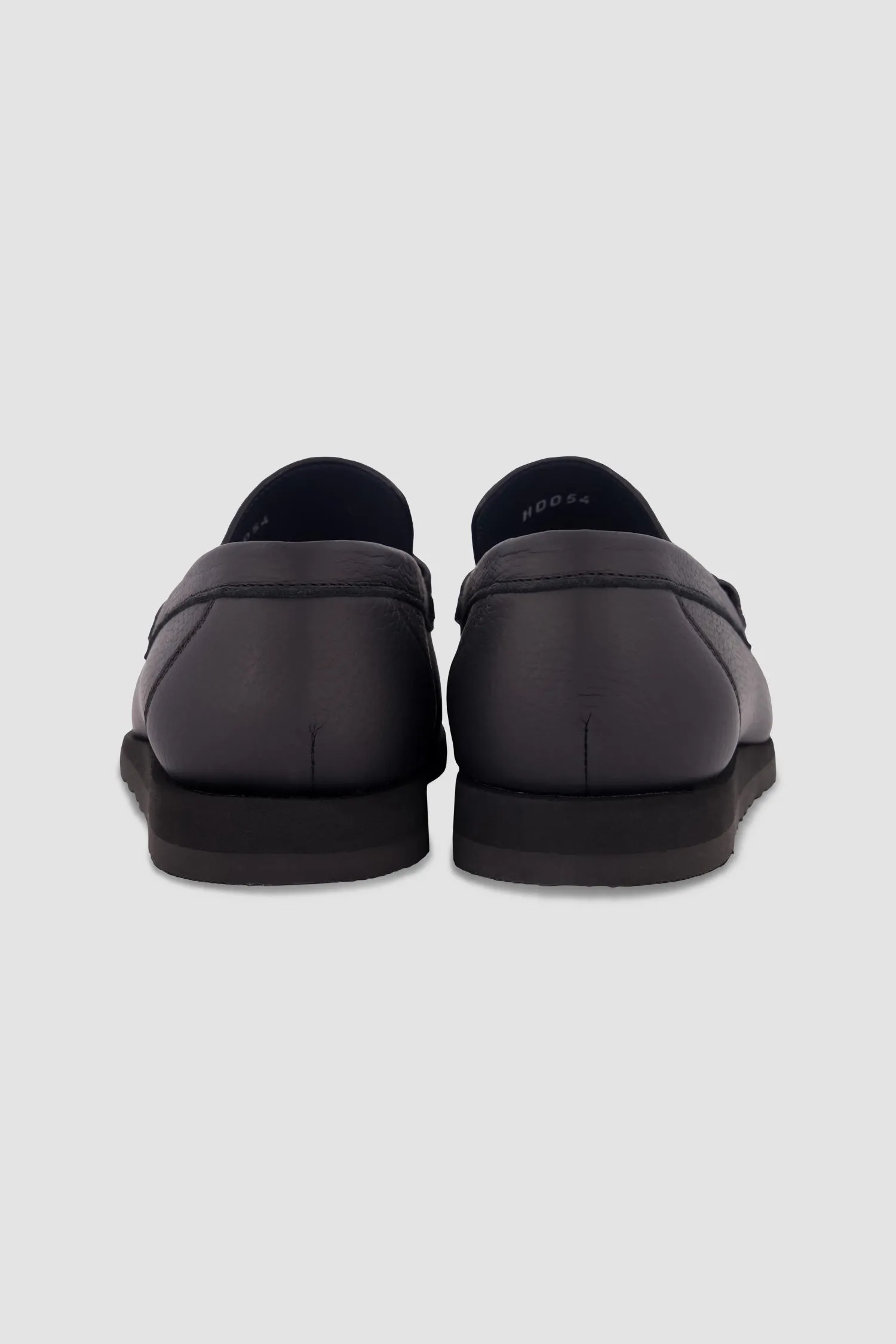 Zilli Black Hand Sew With Lion De Moccasins